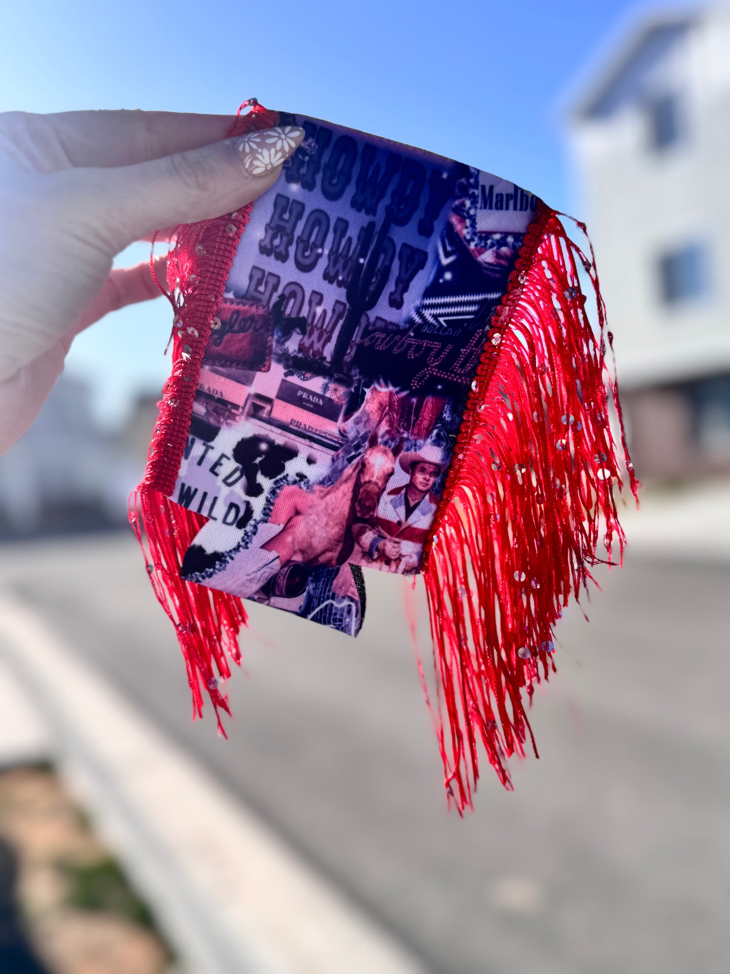 Branded Babes Fringed Koozies