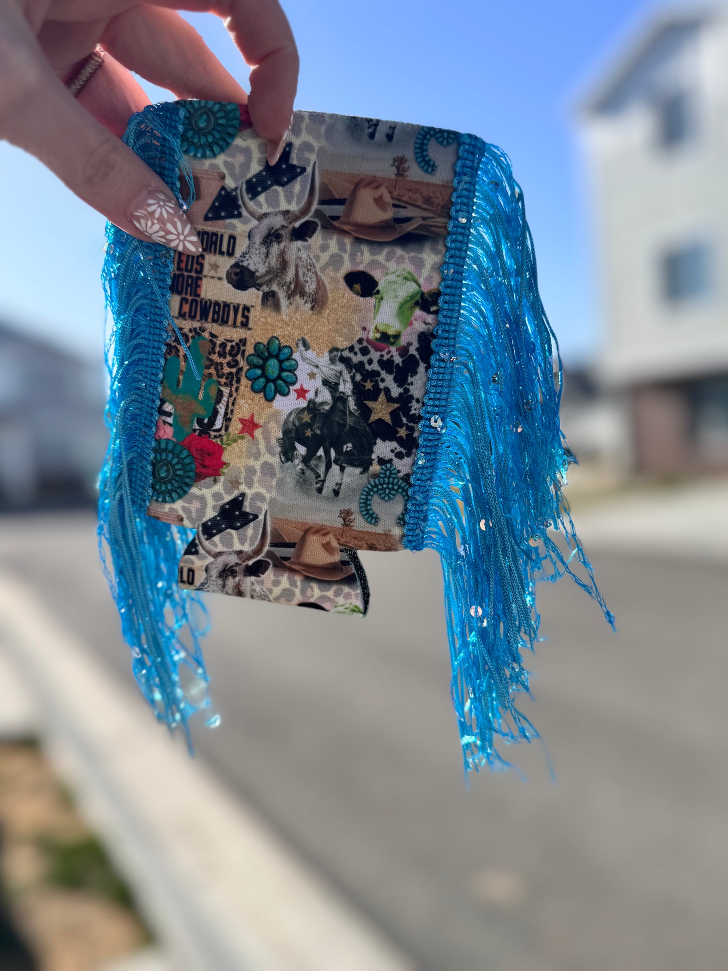 Branded Babes Fringed Koozies