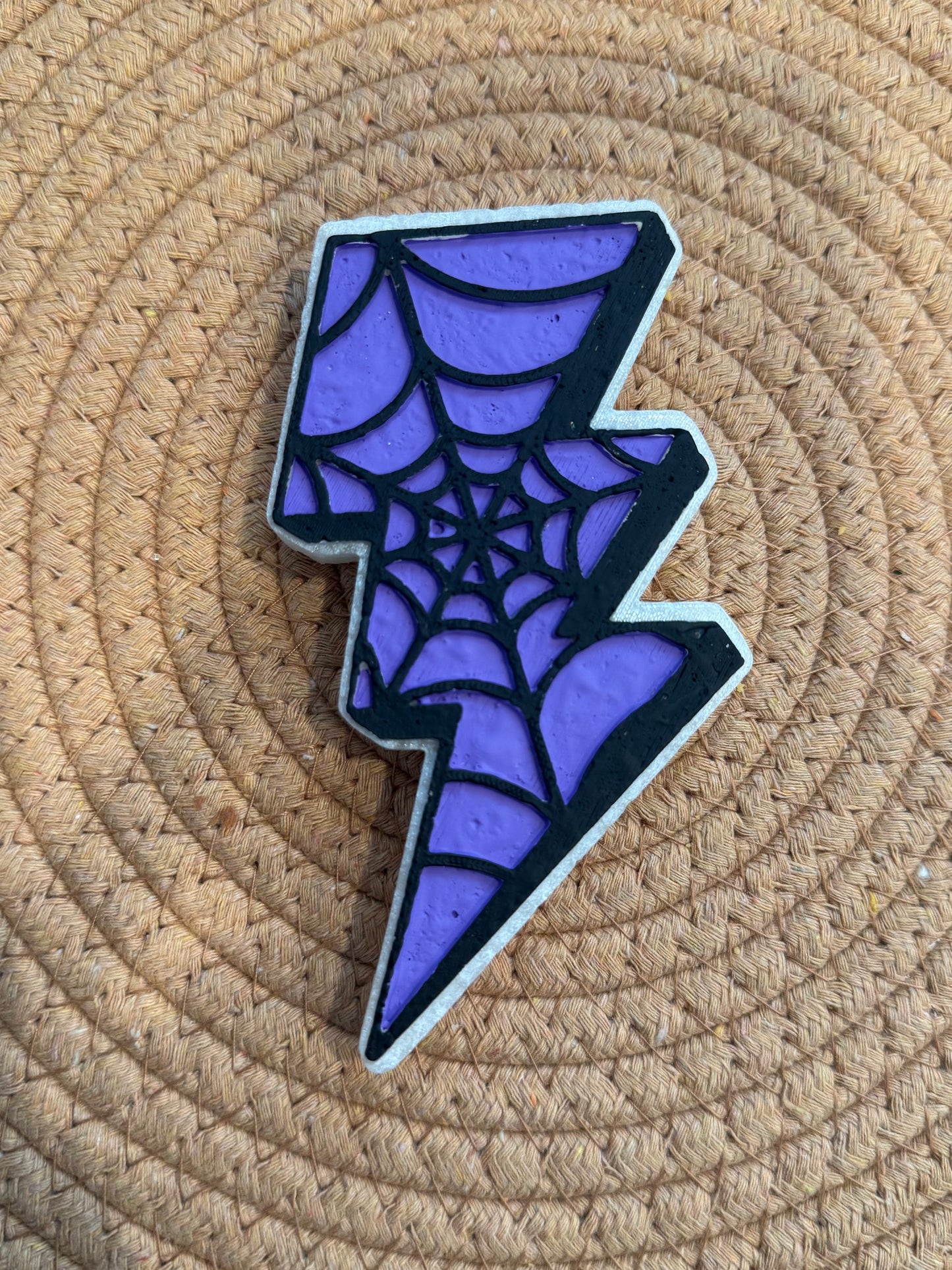 Spider Web Lightening Bolt