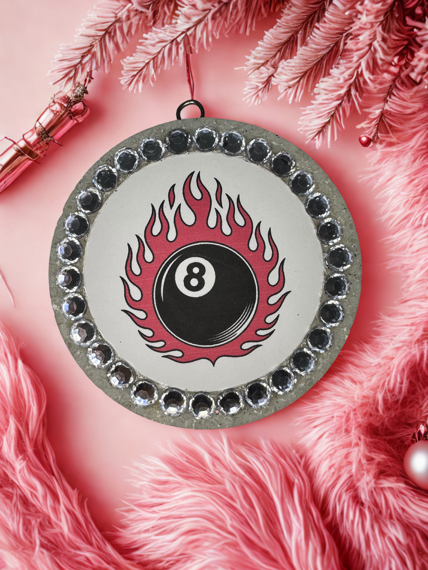 Flamin 8 Ball Cardstock Freshie