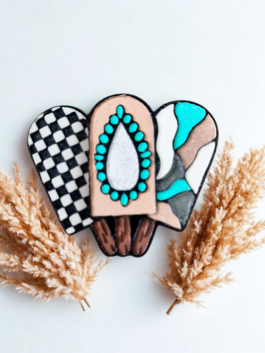 Turquoise/ Chocolate Ice Cream