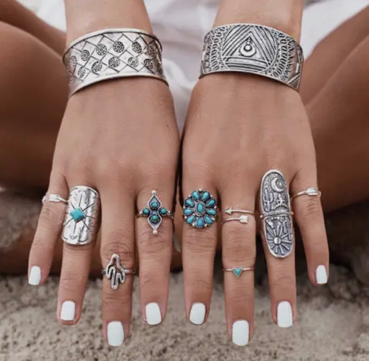 Turquoise Ring Set